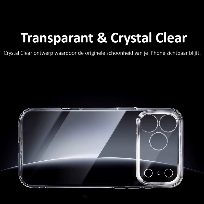 Transparant Crystal Clear Hoesje voor iPhone 17/16 (Alle Modellen)